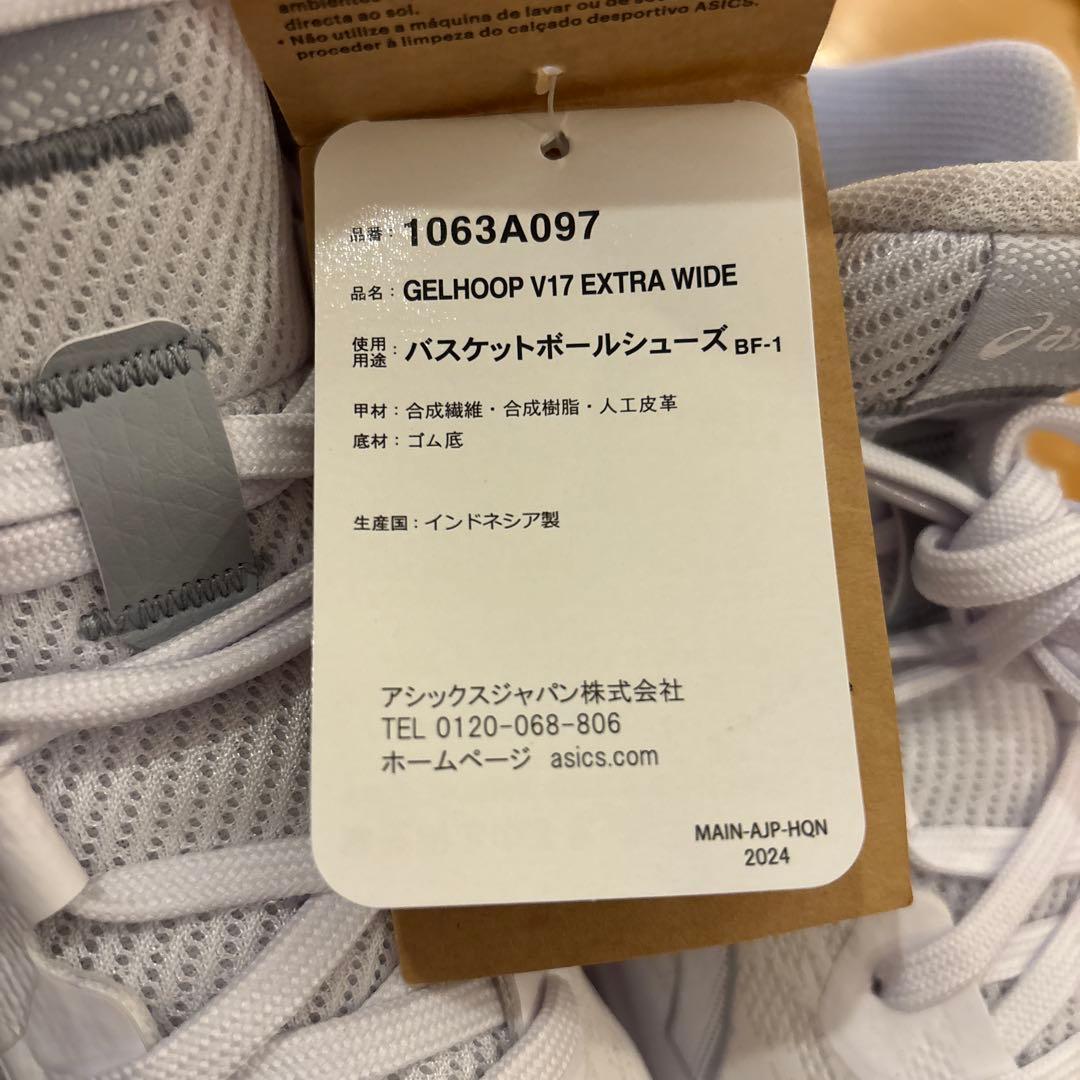 シューズ(男性用) GELHOOP V17 EXTRA WIDE 25cm