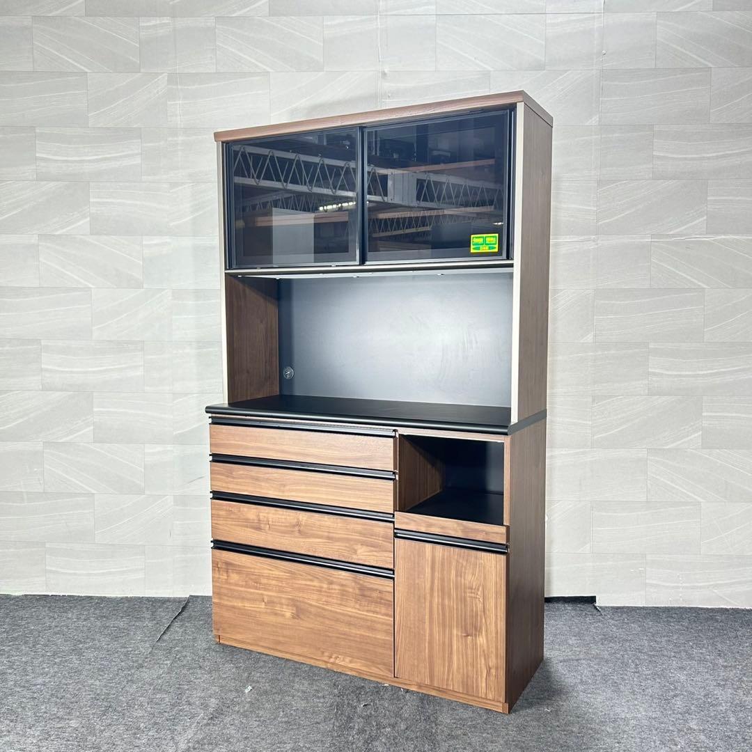 古賀家具 食器棚 幅120cm サンタナ 完成品 キッチンボード d5122