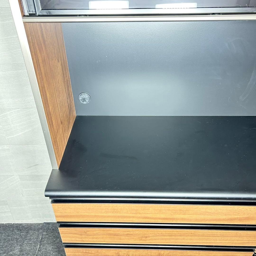 古賀家具 食器棚 幅120cm サンタナ 完成品 キッチンボード d5122