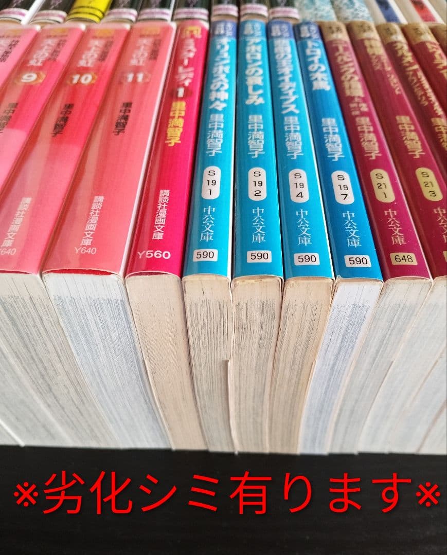 里中満智子　文庫本　74冊　セット　天上の虹　全11巻　含他多数【バラ売り❌️】