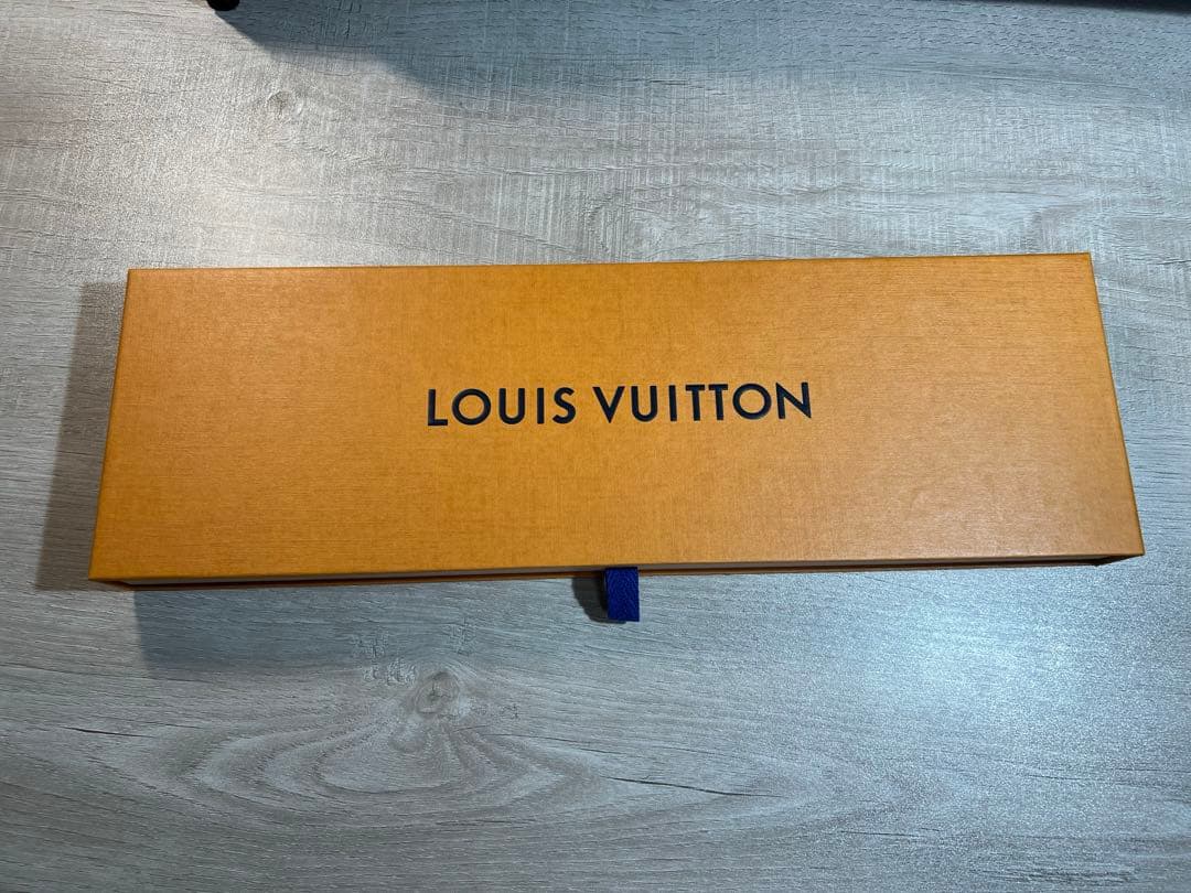 LOUIS VUITTON ブルー ドットネクタイ