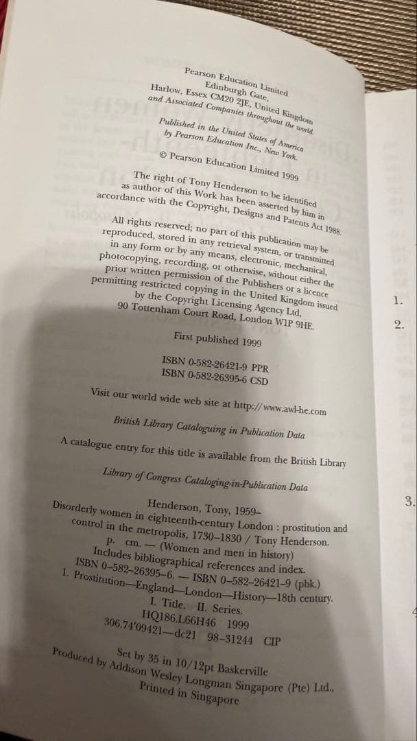 洋書 Disorderly Women in 18th Century London