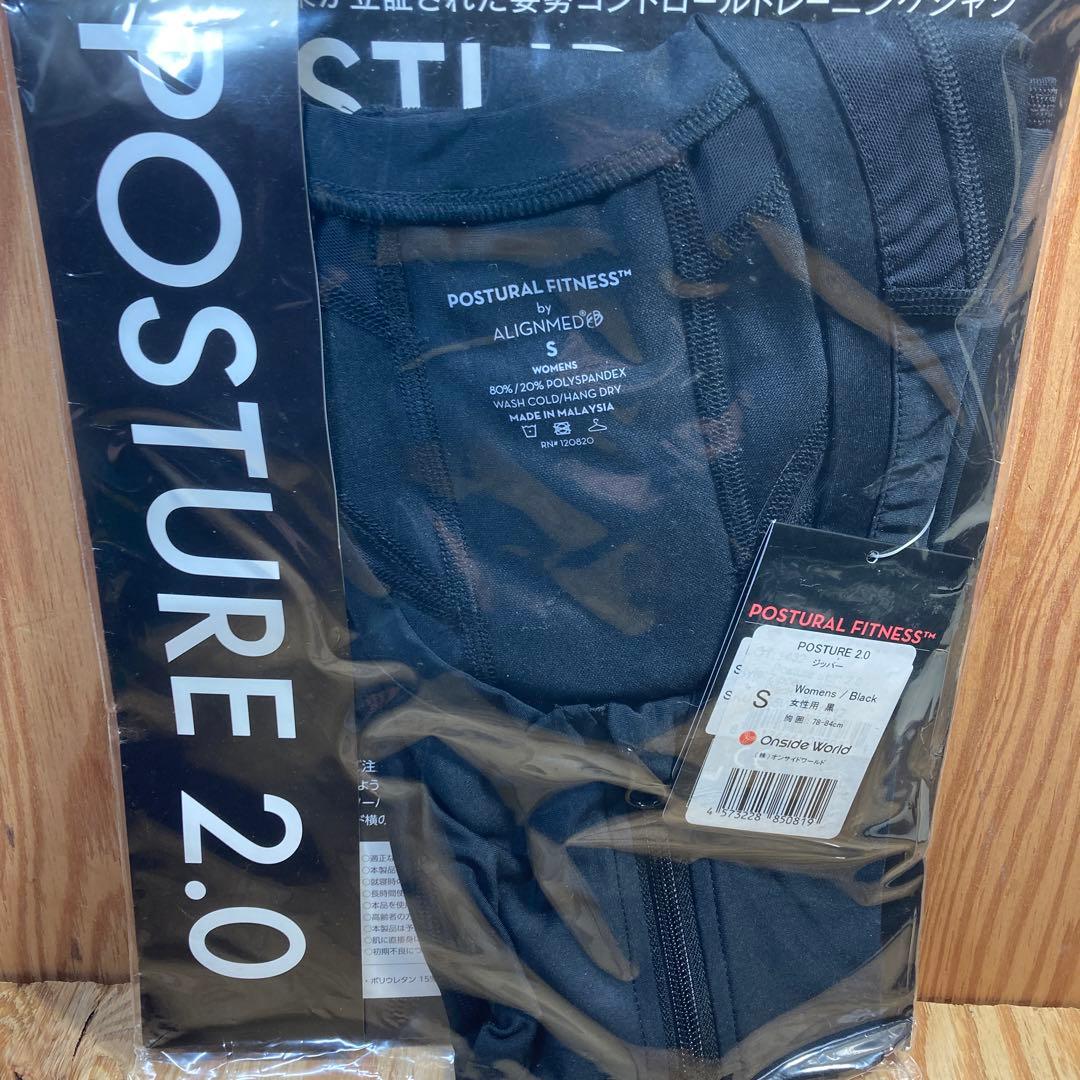 POSTURE 2.0  ジッパータイプ　女性用　ブラック　S