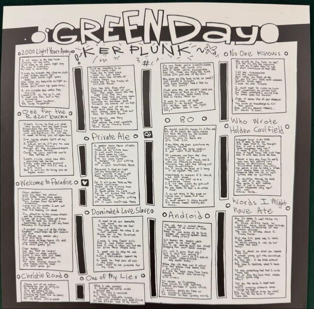 GREEN DAY レコード　US original