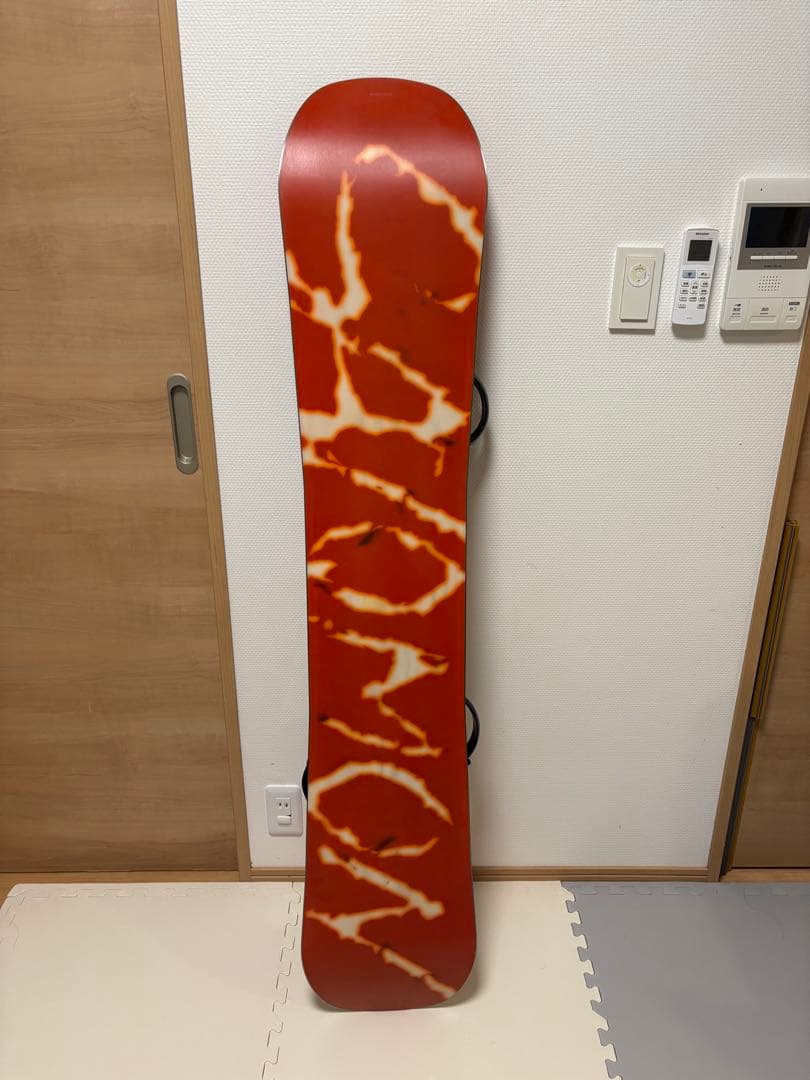 SALOMON スノーボード オレンジ バインディング付き