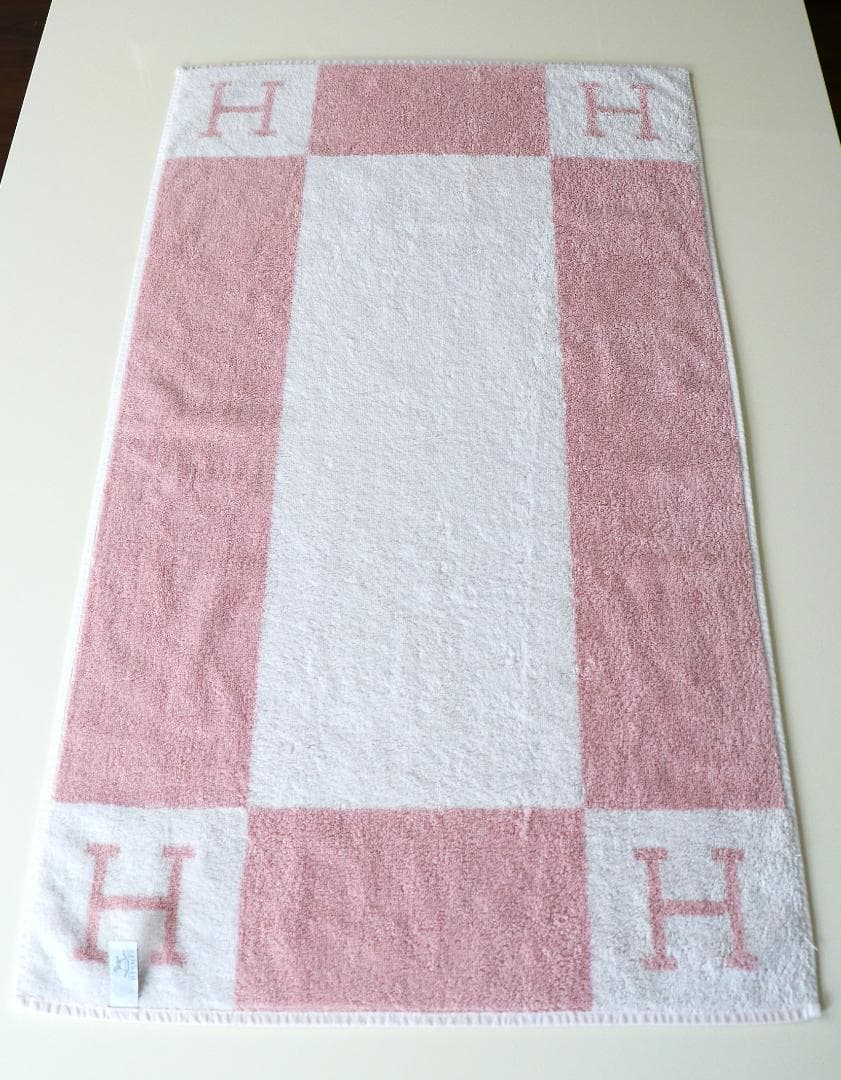 エルメス HERMES フェイスタオル アヴァロン ピンク