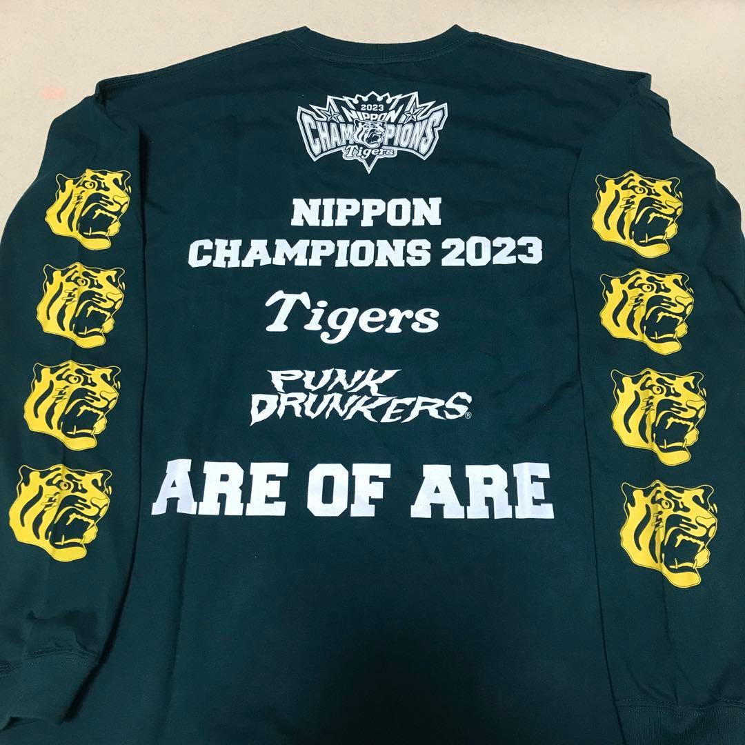 未使用 パンクドランカーズ L 阪神タイガース Tシャツ 長袖 優勝 ロンT