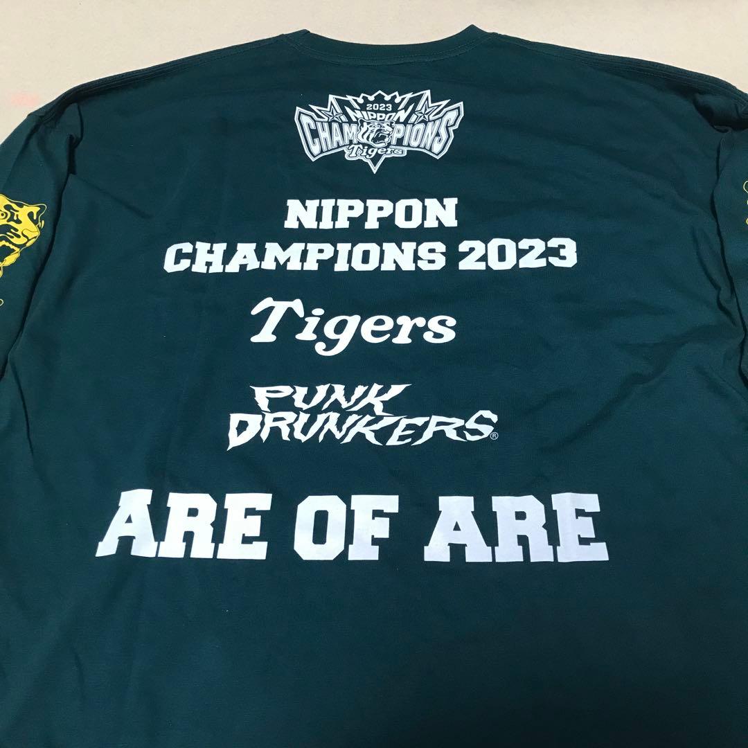 未使用 パンクドランカーズ L 阪神タイガース Tシャツ 長袖 優勝 ロンT