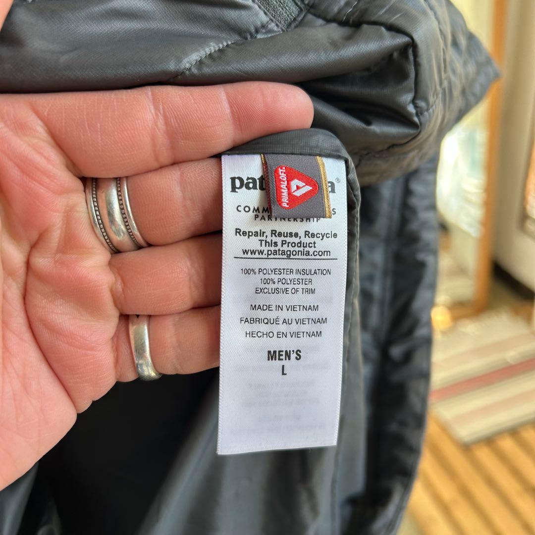美品 patagonia ナノパフ ベスト グレー キルティング L