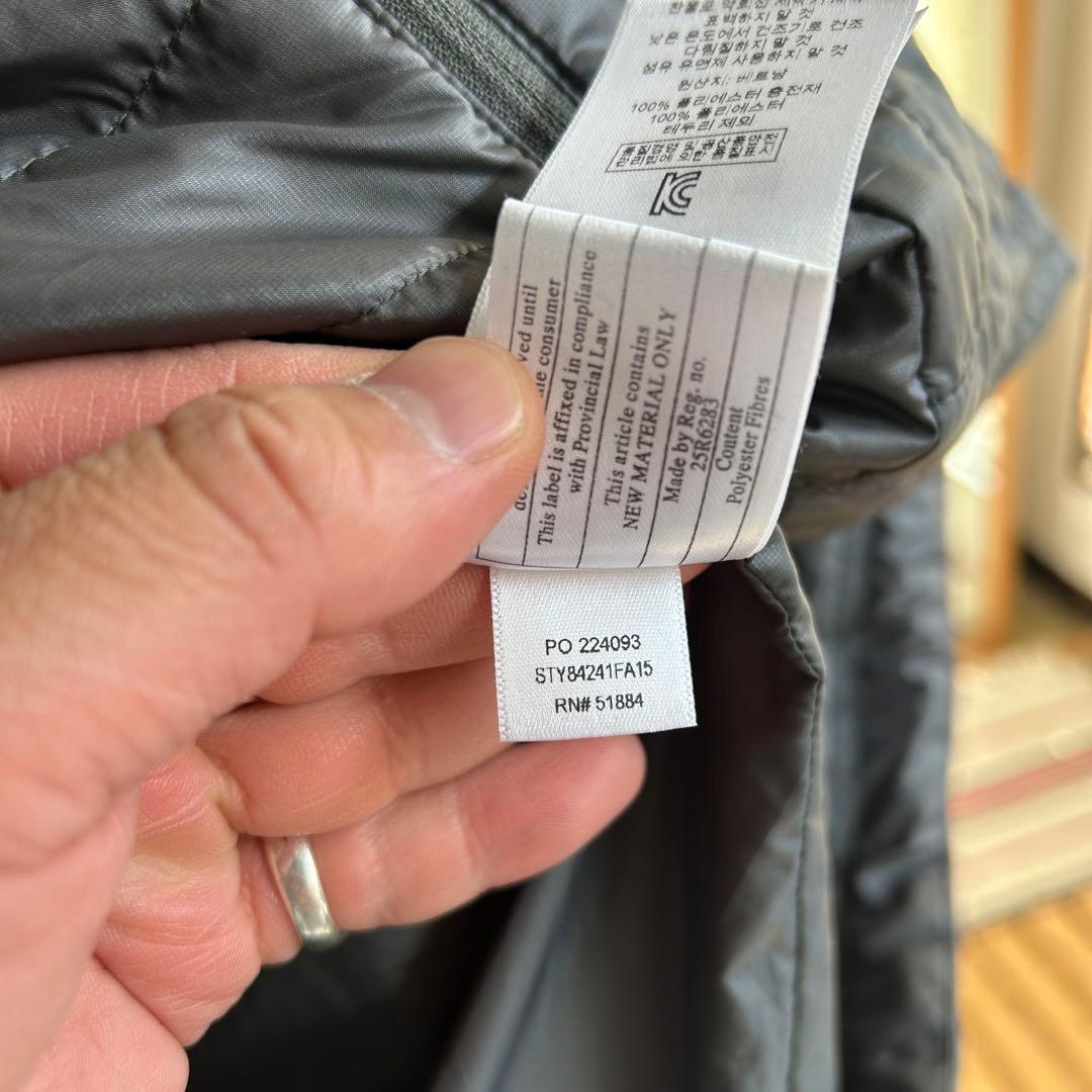 美品 patagonia ナノパフ ベスト グレー キルティング L