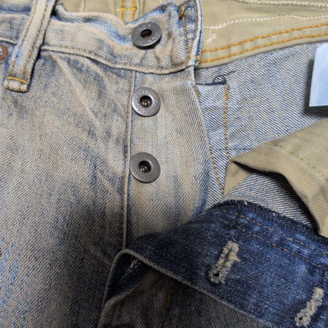 レア未使用タグ付きDenim&Supply ダメージ加工デニム