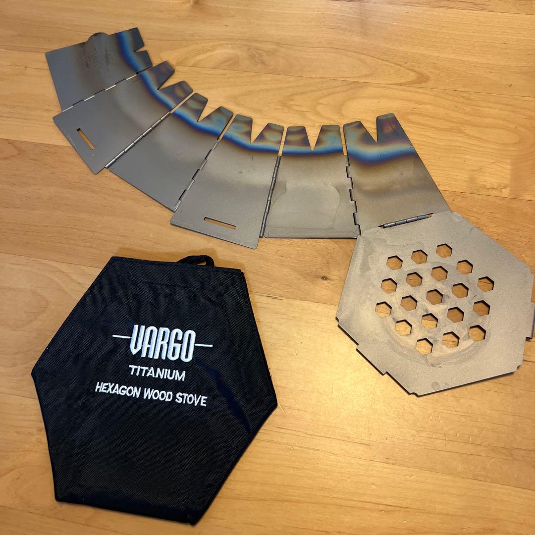 バーゴ チタニウム ヘキサゴンウッドストーブ/ユニフレーム バーナーパッドS