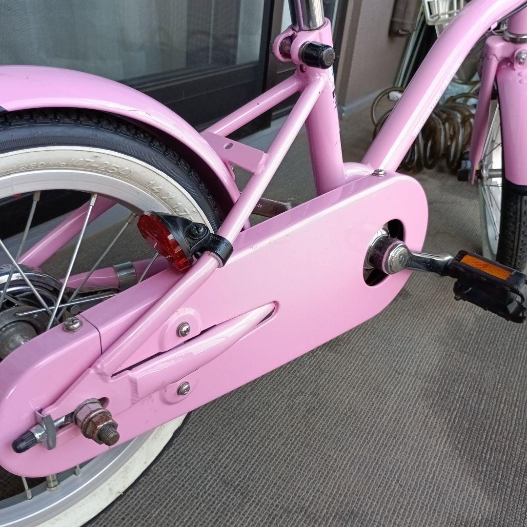 14インチ 幼児用ピンク自転車