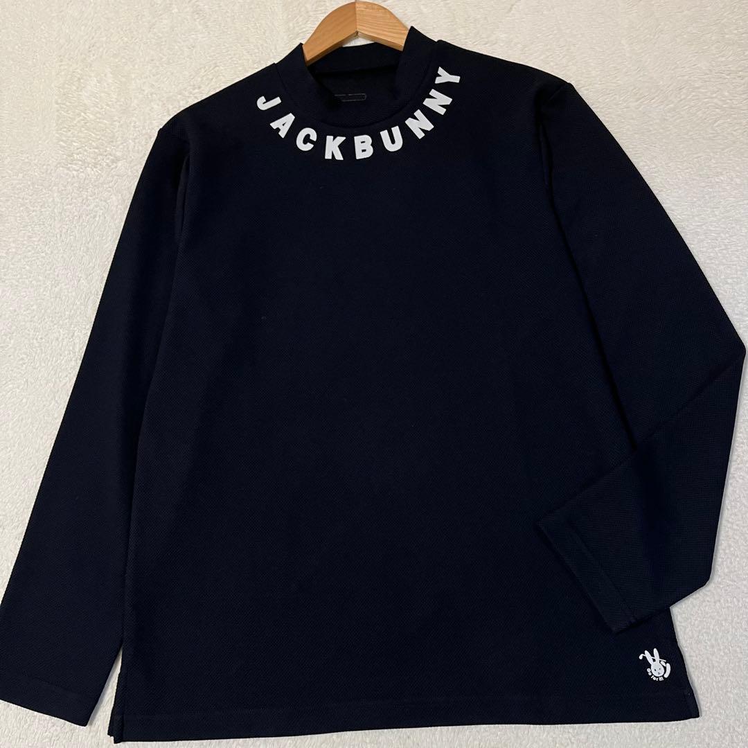 JACKBUNNY ビッグロゴモックネックゴルフシャツ◎近年モデル★超美品
