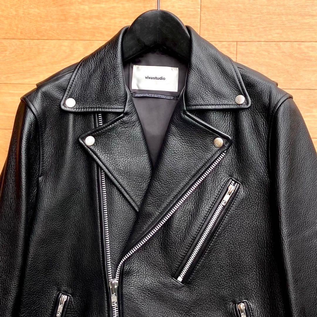 XL vivastudio ライダース ジャケット レザージャケット カーフ
