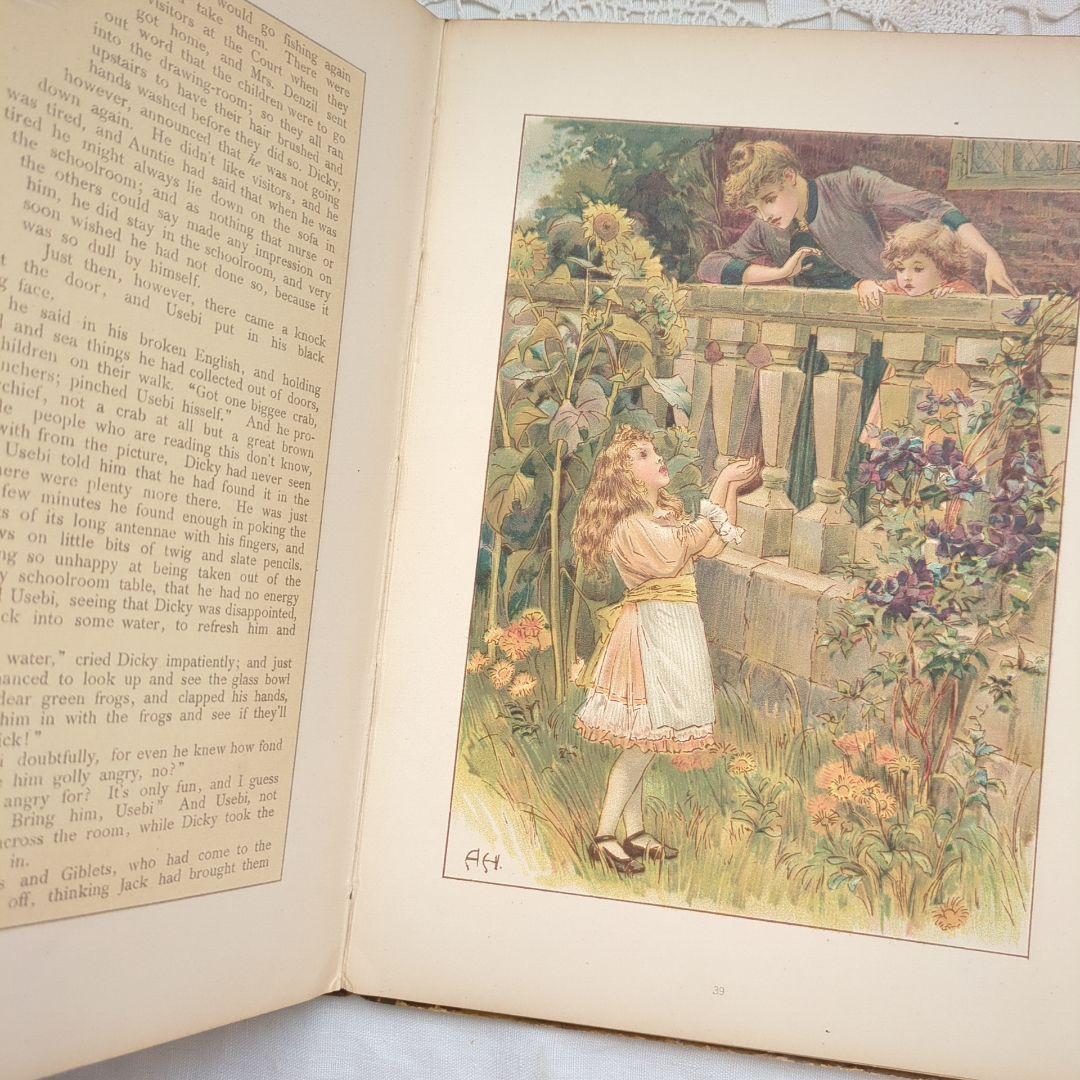 稀少1887アンティーク絵本 洋書古書 児童書 ヴィクトリアン ヴンテージ