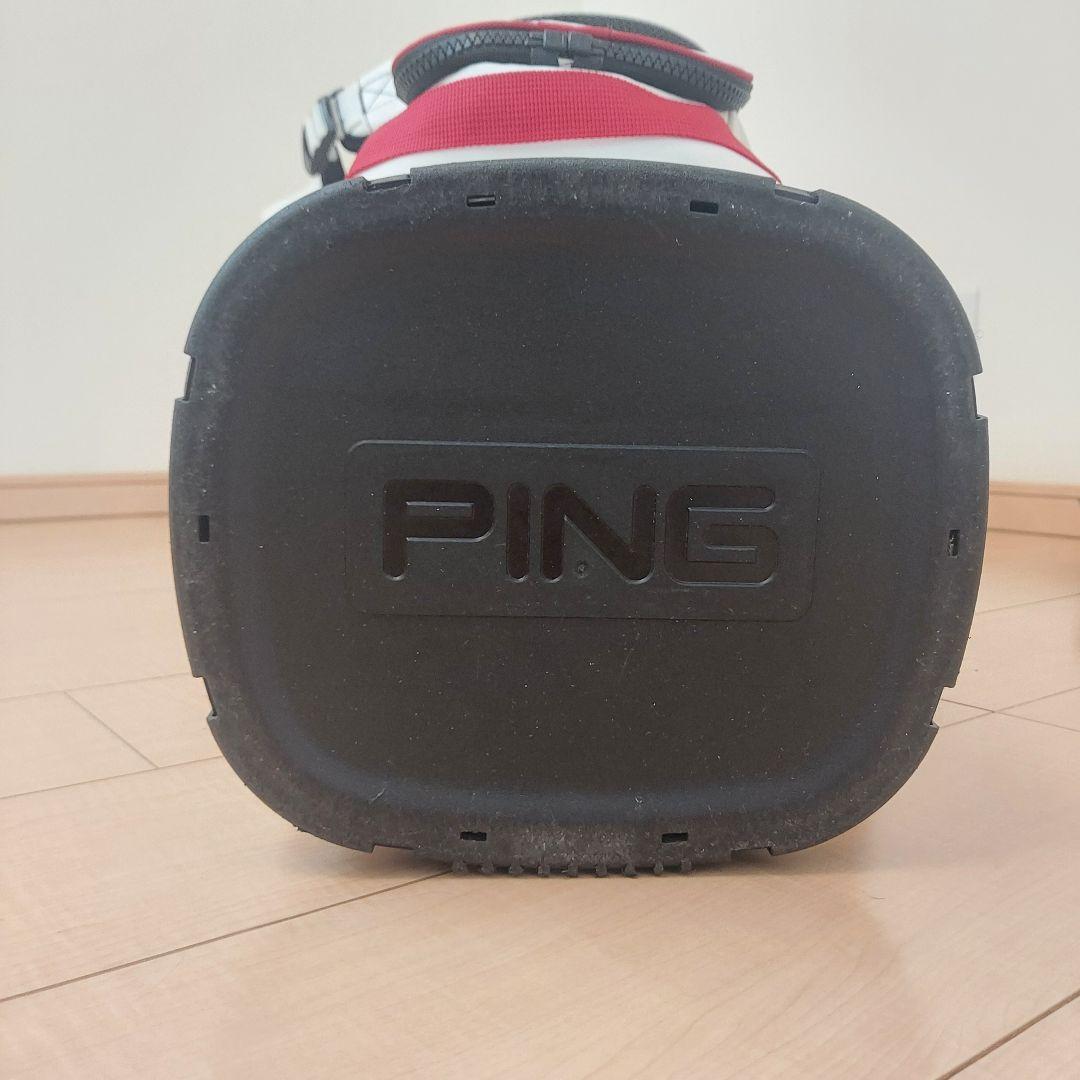 PING ピン キャディバッグ 軽量 スタンド ホワイト ★良品