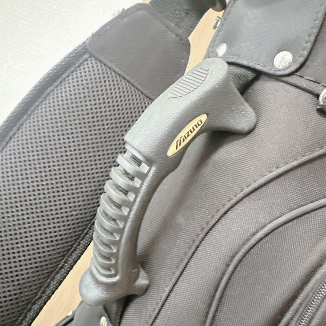 美品 ミズノ キャディバッグ FINALIST 9.5型 7分割 ブラック 軽量