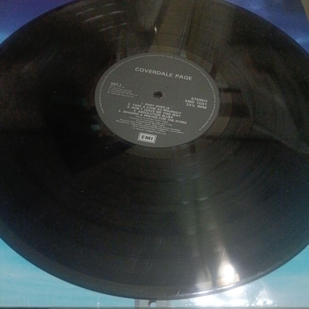 Coverdale Page レコード UK オリジナル EMD 1041