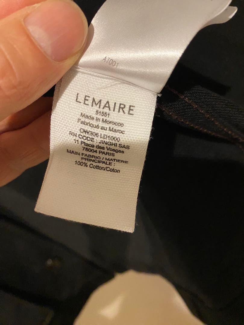 24aw LEMAIRE Boxy Jacket M 黒 ルメール ジャケット