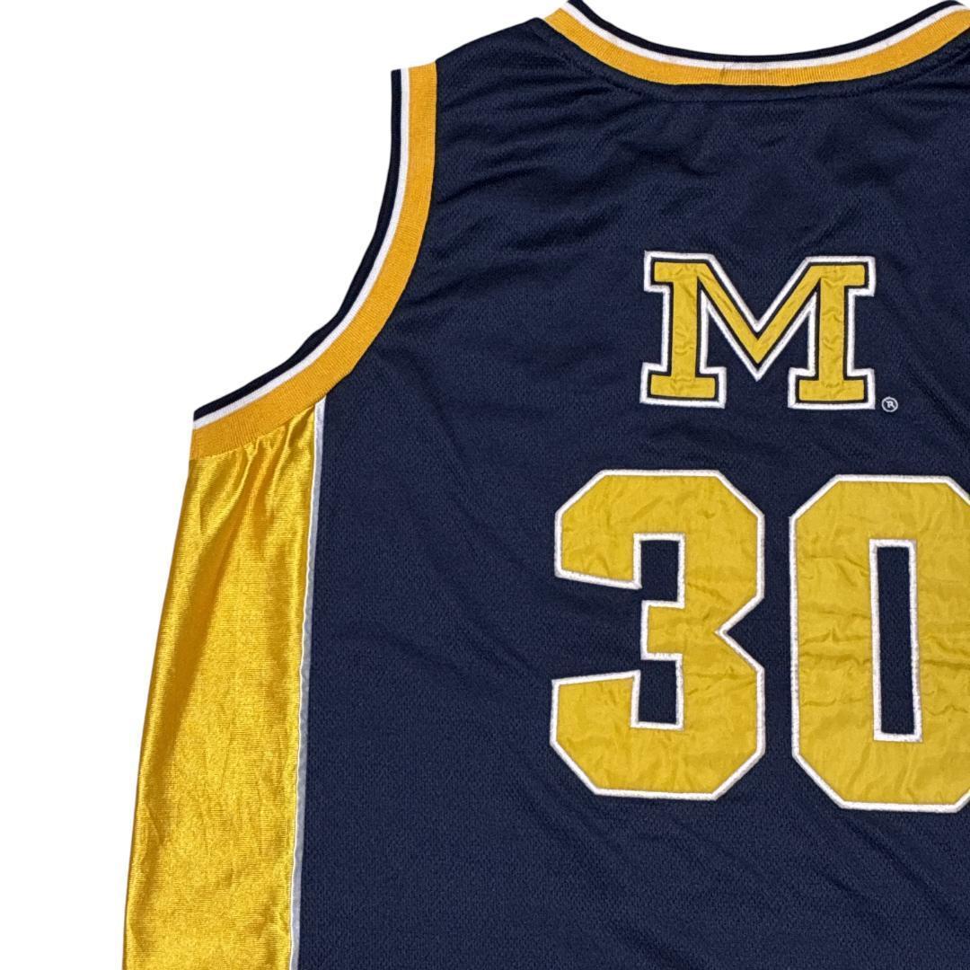 ミシガン大学 カレッジ 両面刺繍 2XL バスケ ゲームシャツ ユニフォーム