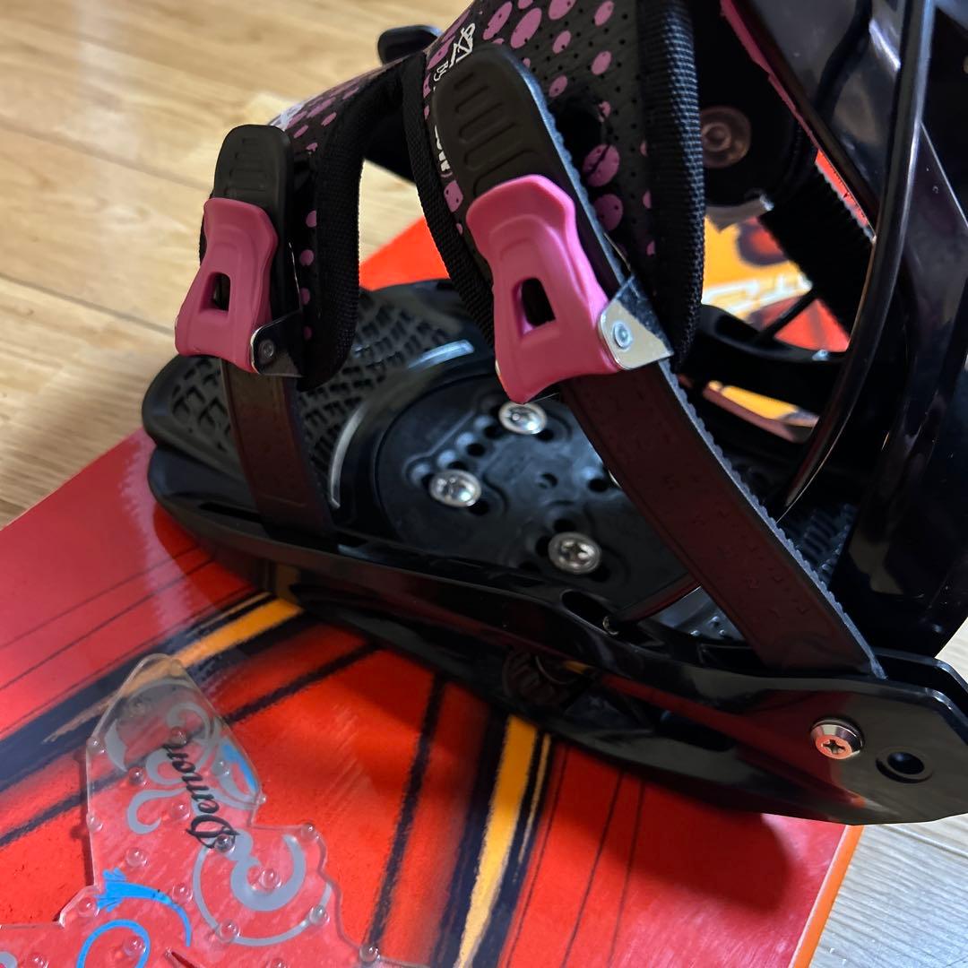 オレンジ スノーボード 141cm ビンディング付き