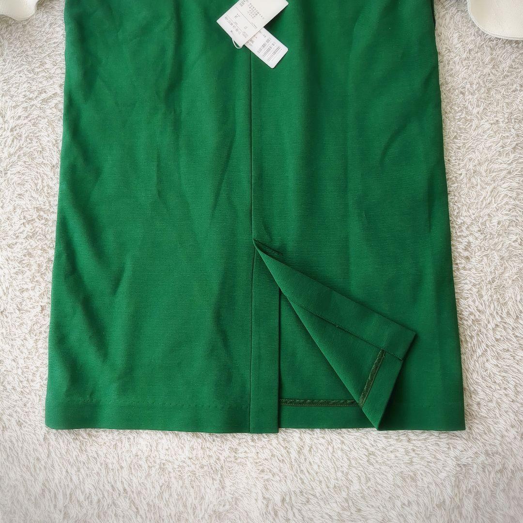 新品✨️ ボールジィ ニットコンビポンチクルーネックワンピース フォーマル