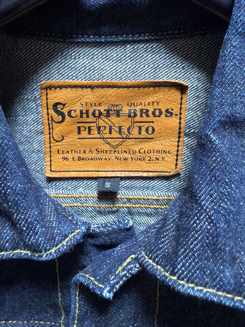 ひ*ろ様 Schott PERFECTO 1st ショット デニムジャケット 赤