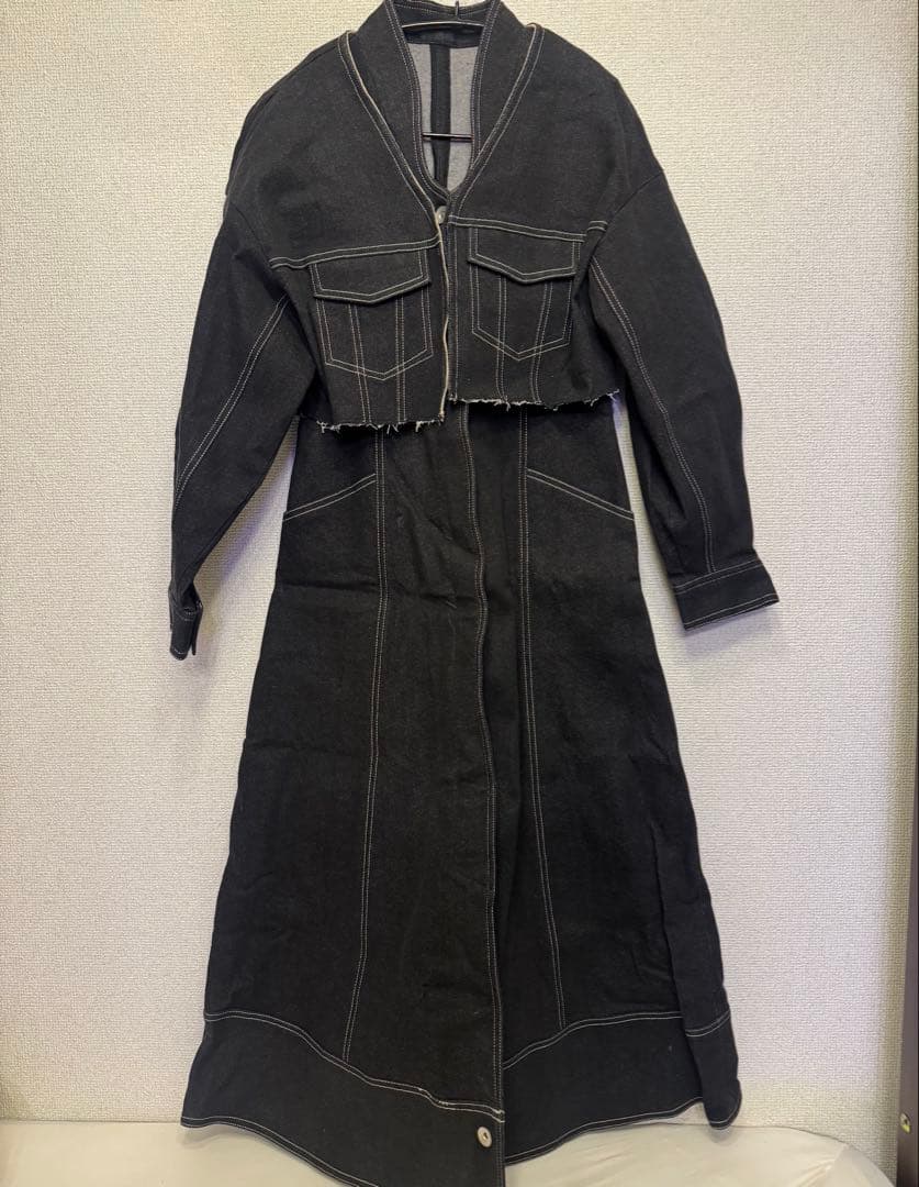 【限定値下げ】AMERI UND 3WAY DENIM DRESS ブラック S