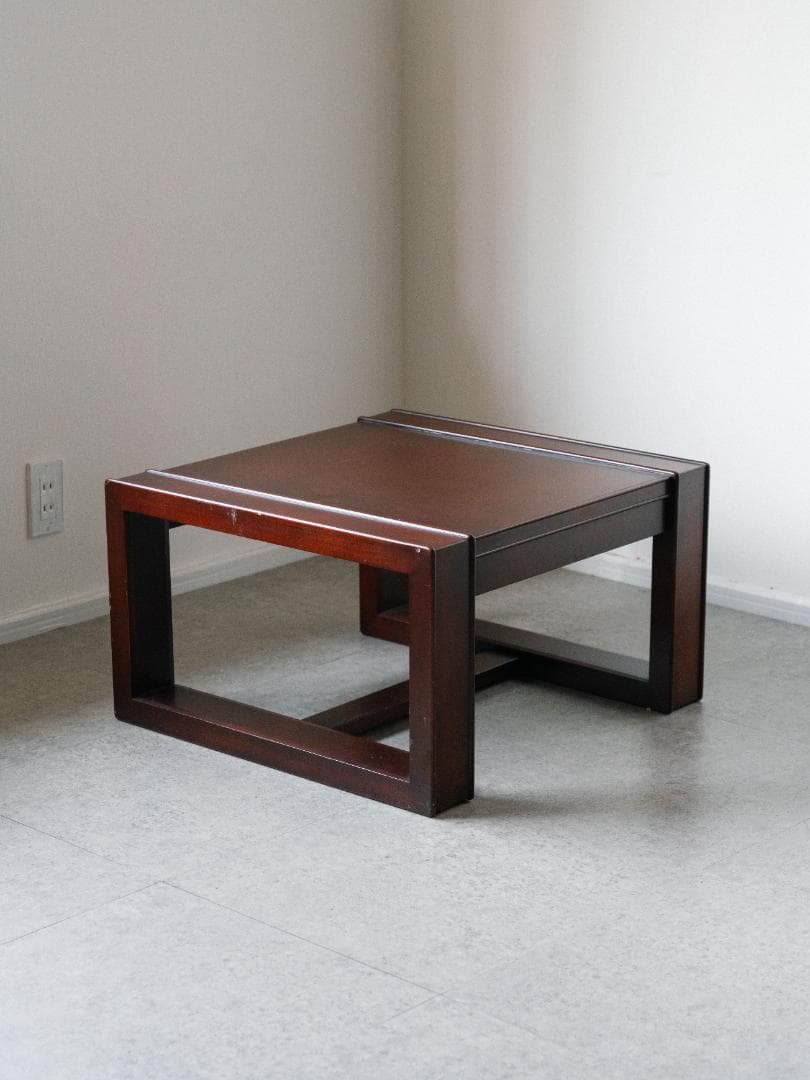 ヴィンテージ 木製 座卓 コーヒー ローテーブル 古家具 レトロモダン