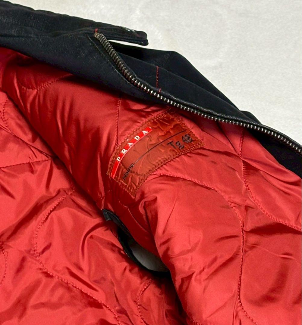 PRADA プラダ　スポーツ　ジップ　ジャケット　ブラック
