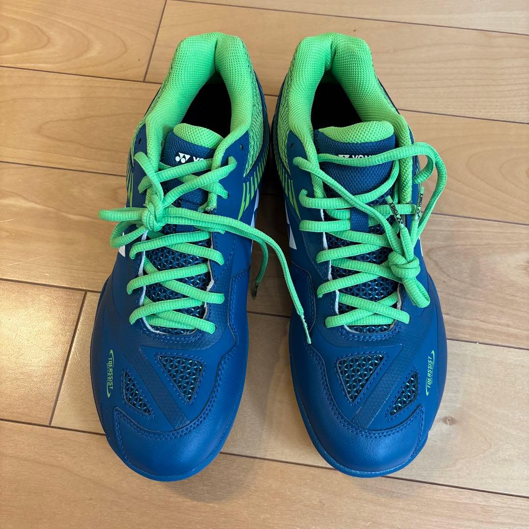 YONEX SHB-65 バドミントンシューズ 青/緑　28cm