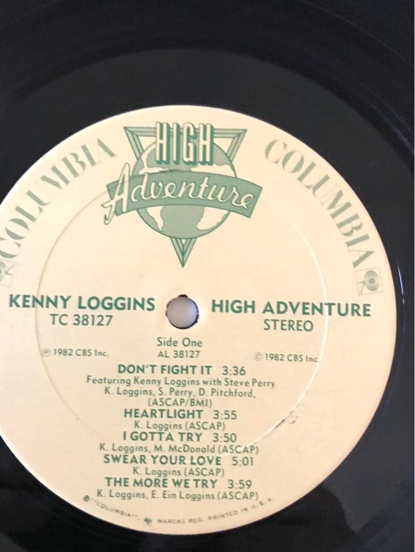激レア　エラー盤　ケニー・ロギンス／ハイ・アドヴェンチャー　LPレコード
