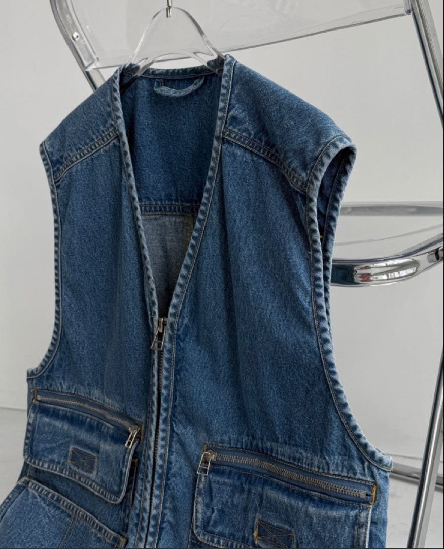 wee9s 8 pockets BUDDY DENIM VEST デニムベスト