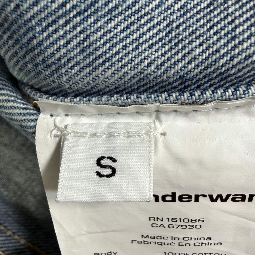 新品タグ付き 登坂着用 ALEXANDER WANG 茶タグ デニムジャケット