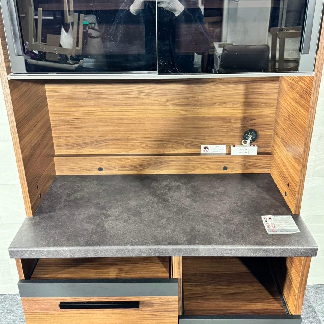 パモウナ 食器棚 オープンボード SY-900R 幅90cm d5387