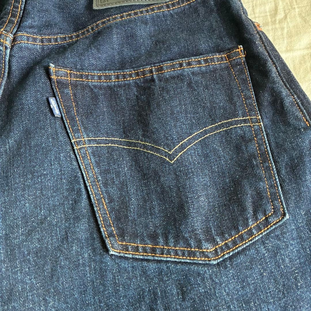 か*う様 Levi's WIDE PLEAT CROP W30 インディゴ