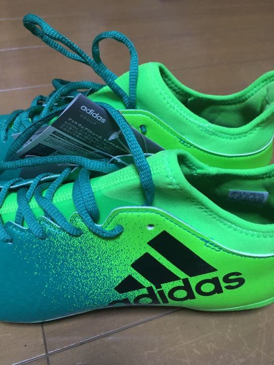 アディダス　サッカースパイク27センチ　緑