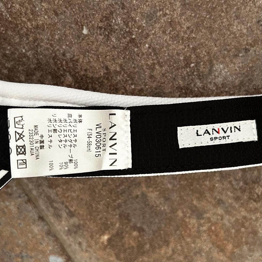 LANVIN レディース サンバイザー ＵＶカット バイザー ゴルフキャップ