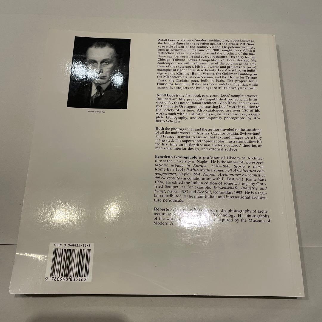 洋書 ADOLF LOOS benedetto gravagnuolo