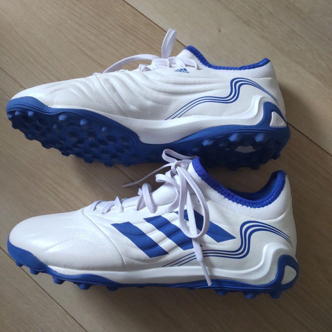 adidas アディダス フットサルシューズ ホワイトブルー 24cm