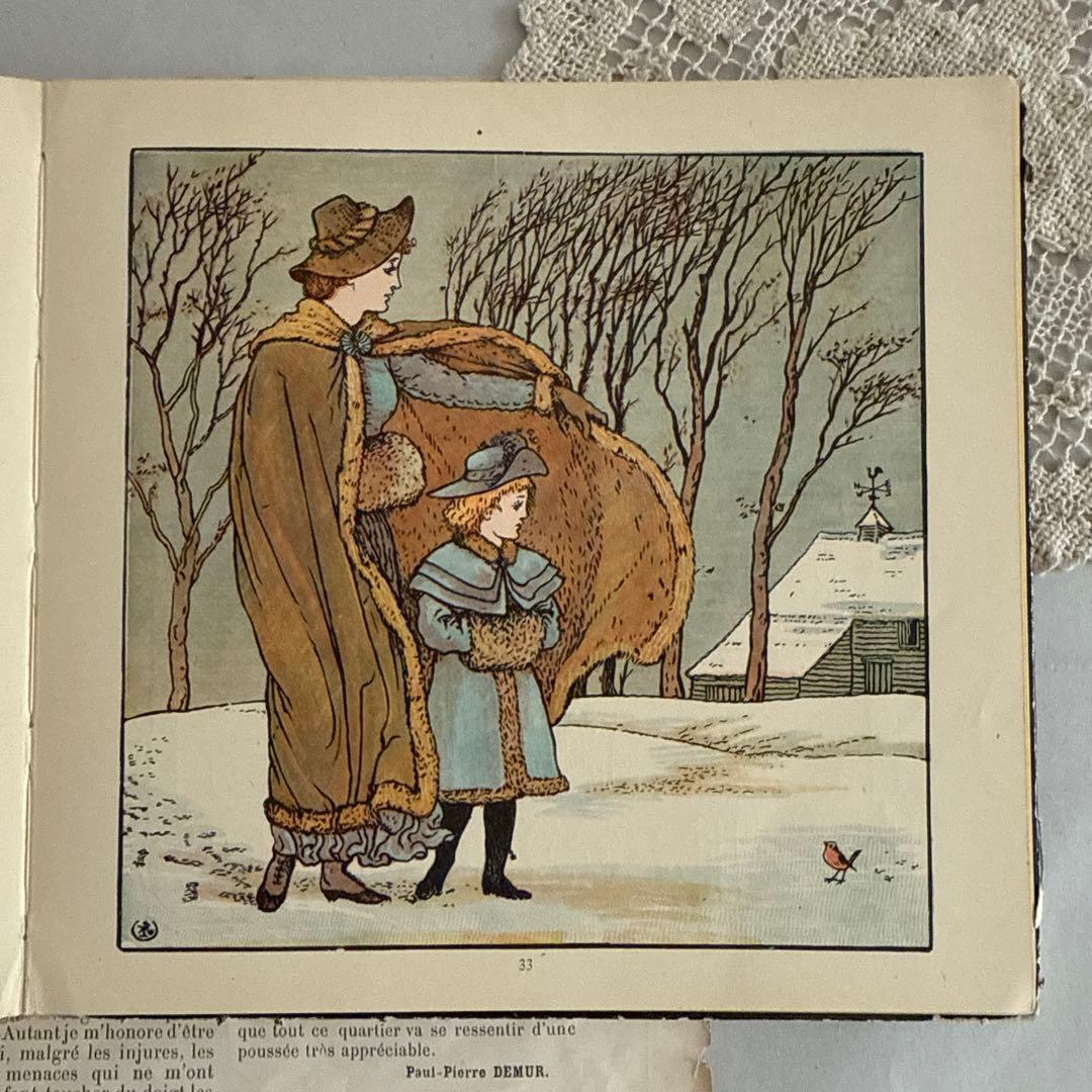 難有1881年アンティーク挿絵を味わう絵本イギリス洋書ジャンクジャーナル古書