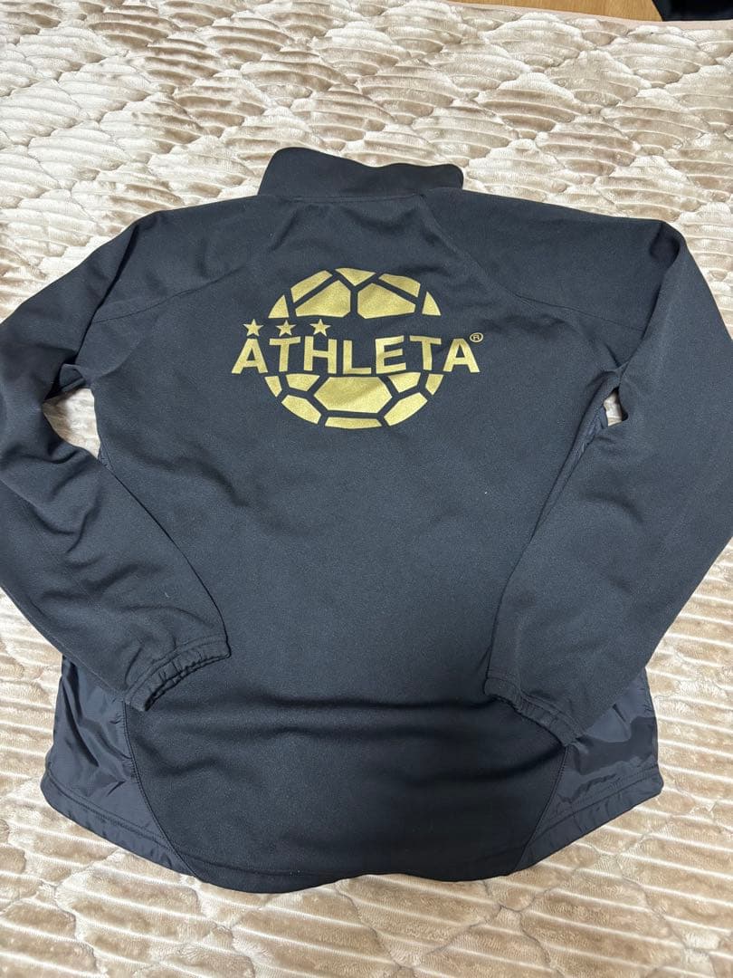 ATHLETA 黒 ジャージ　セットアップ　M