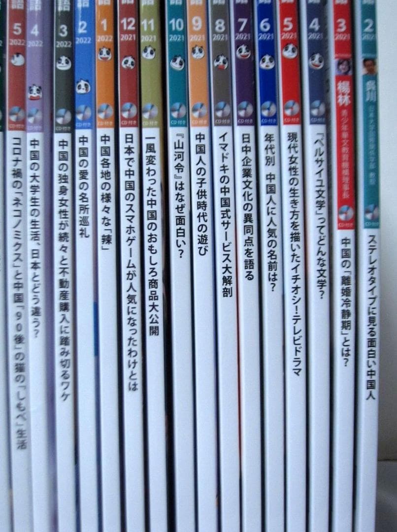 聴く中国語 31冊／2021年2月号～2023年8月号