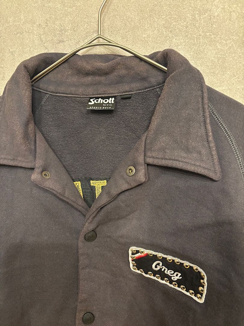 Schott ダークグレー スウェットシャツ
