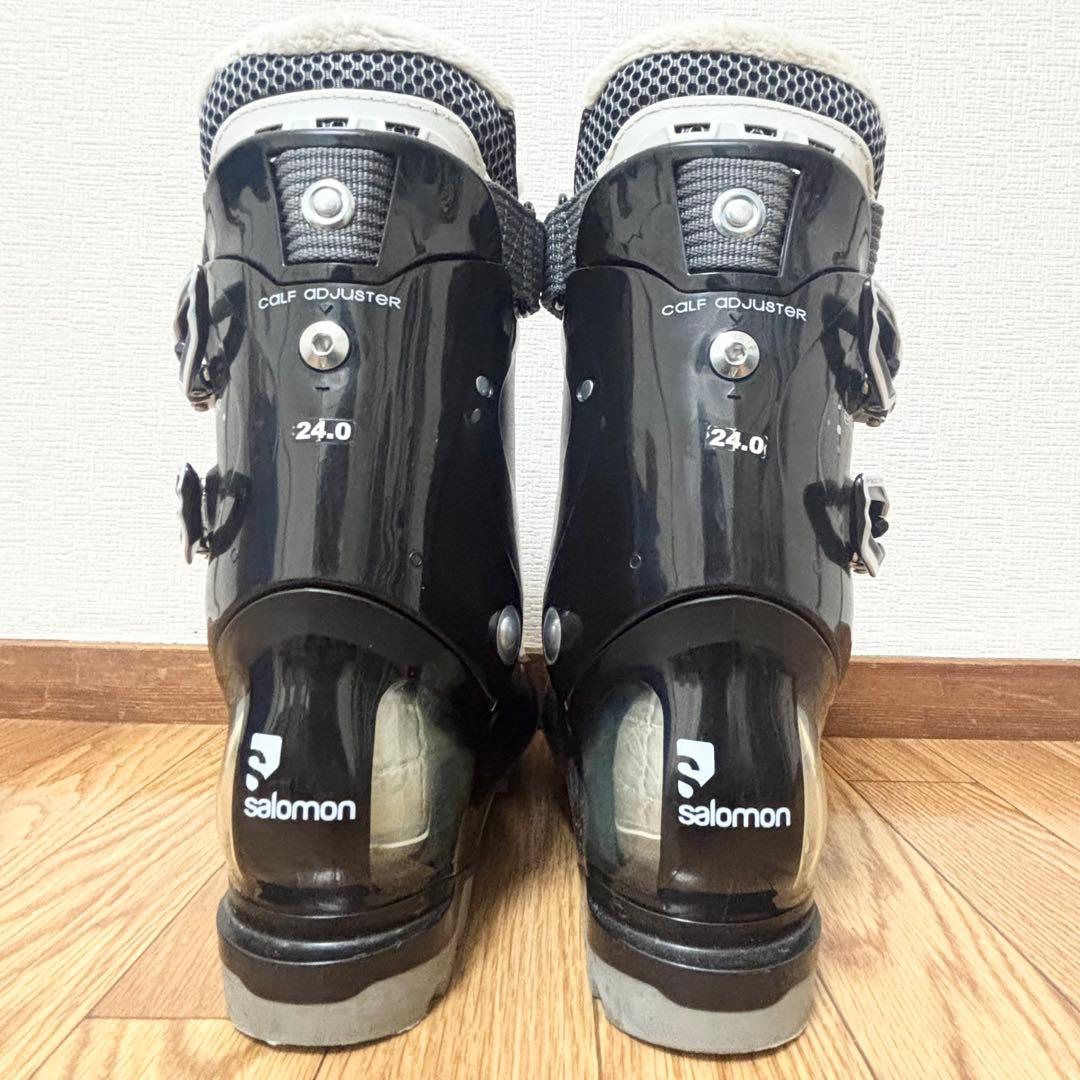 ■SALOMON■女性用スキーセット■板154/靴24-24.5/ストック105