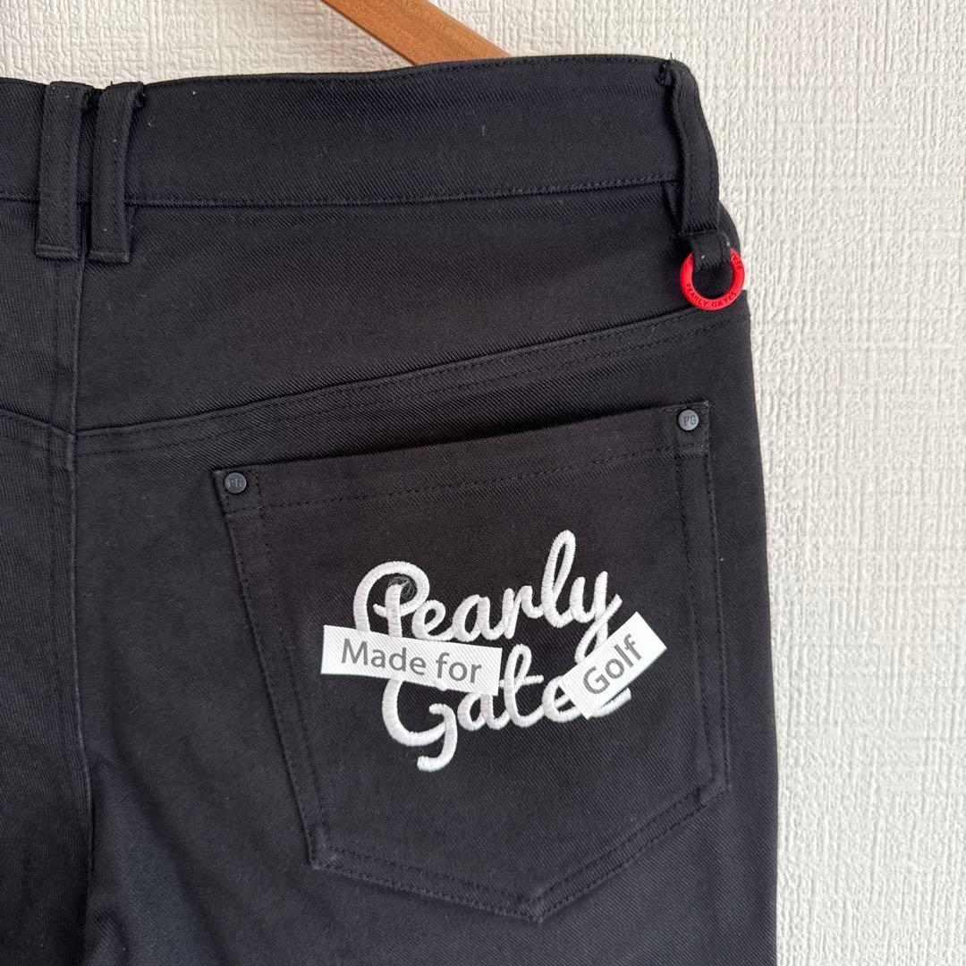 パーリーゲイツ　パンツ　黒　ブラック　5 L スリット入り　オールシーズン