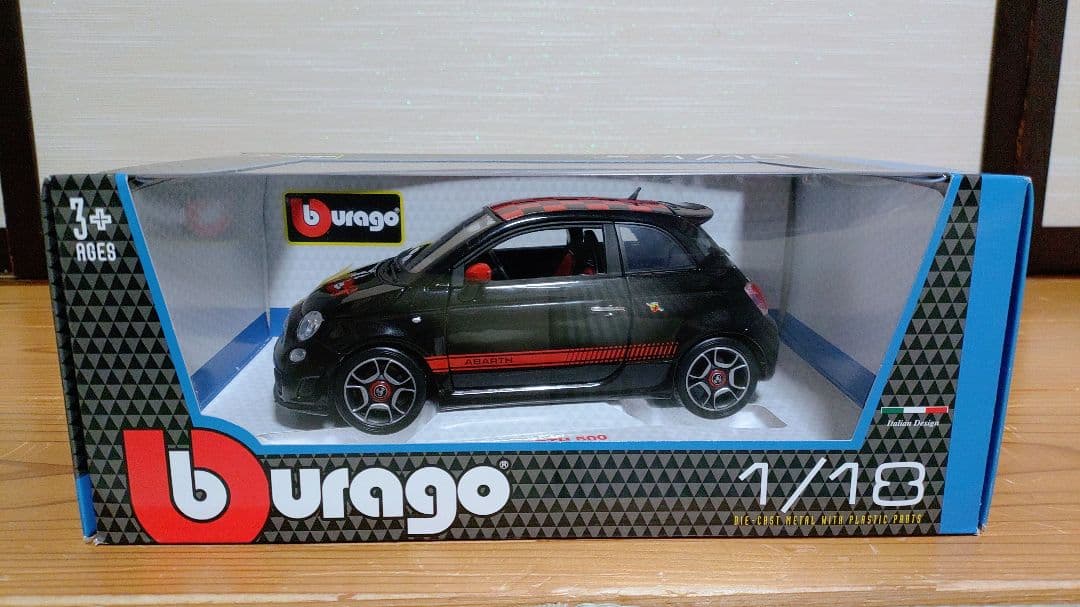 1/18　ミニカー　ブラーゴ　アバルト　500　フィアット　チンクエチェント