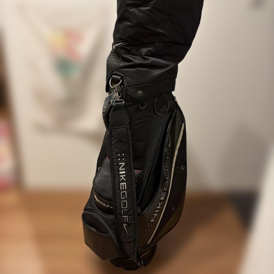 ナイキゴルフ キャディバッグ ブラック 廃盤 9型　6分割 NIKE GOLF