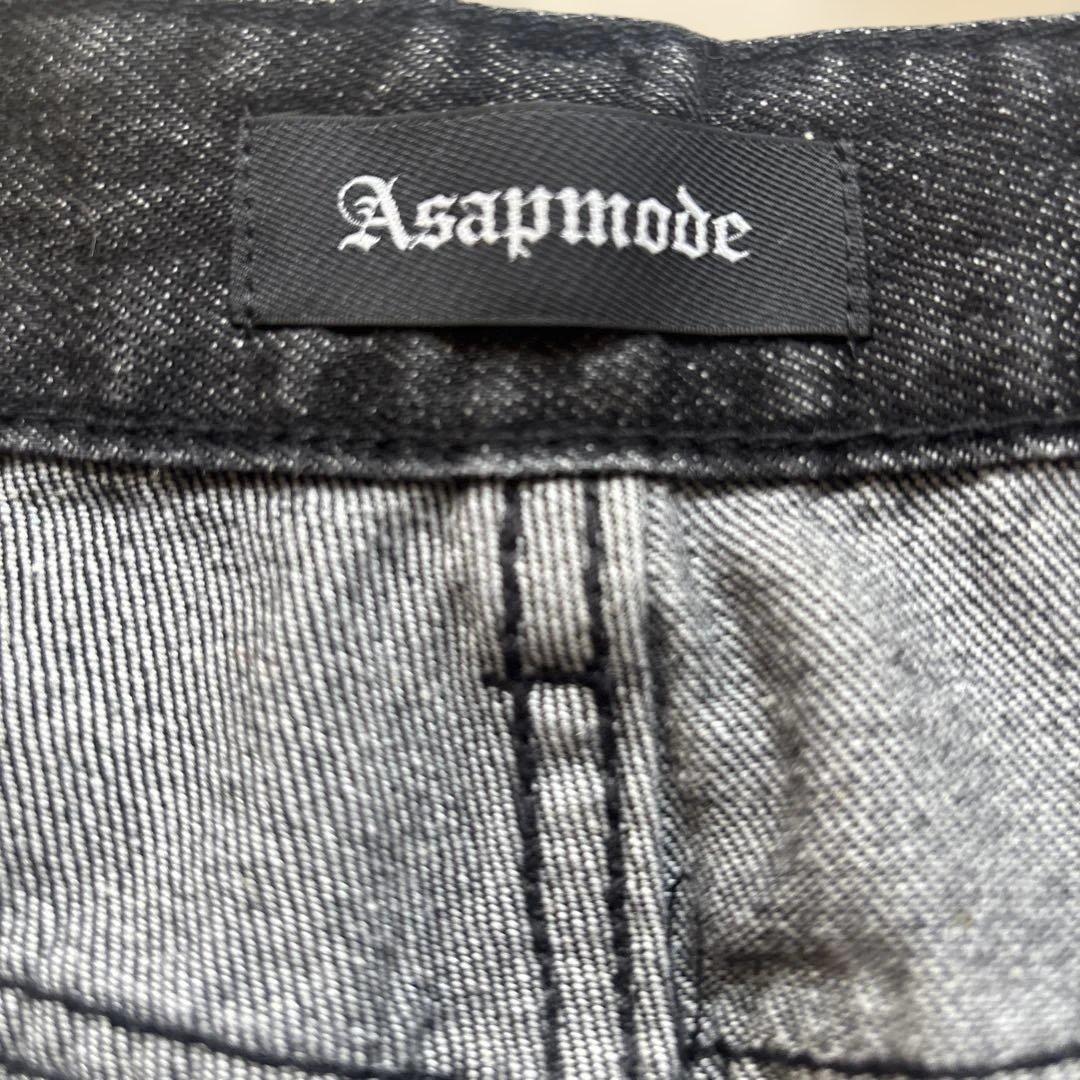 Asapmode ワイドレッグ デニムパンツ